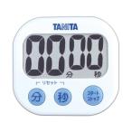 (まとめ) タニタ でか見えタイマー ホワイト TD-384WH 1個 〔×10セット〕[21]