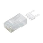 (まとめ) エレコム ツメの折れないLANコネクタカテゴリー6 LD-6RJ45T10/T 1パック(10個) 〔×10セット〕[21]