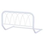 Yahoo! Yahoo!ショッピング(ヤフー ショッピング)ベッドガード 約幅60×奥行43×高さ37cm ホワイト スチールパイプ ベッドサイドガード ベッドルーム 寝室[21]