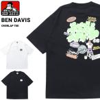 BEN DAVIS ベンデイビス Tシャツ OVERLAP TEE 半袖 カットソー トップス ブラック ホワイト M-XL C-25580018 単品購入の場合はメール便発送