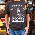 スヌーピー SNOOPY WOODSTOCK Tシャツ PEANUTS SURF CLUB ピーナッツ BUDDY 別注 スヌーピー Tシャツ メンズ レディース ユニセックス サーフィン スミクロ