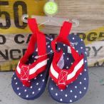 ショッピングカーターズ Carter's　バックストラップ付き ベビーサンダル 星条旗柄 カーターズ 0-3months 0〜3ヶ月  ビーサン