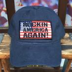 ROCKIN AMERICA AGAIN! Ted Nugent Brushed Twill Low Profile Cap テッドニュージェント アメリカ PORT&COMPANY ツアーキャップ 星条旗 ハードロック