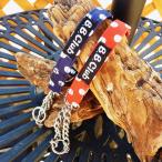 ショッピング水玉 おすすめ 水玉柄ハーフチョーク（M）幅2ｃｍ首周り28〜45ｃｍ 小型犬 中型犬 大型犬 仔犬 パピー ダックスフンド プードル コーギー シュナウザーしつけ ドット