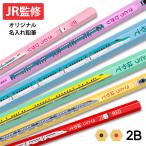 JR監修 名入れ おなまえ鉛筆 12本 1ダース 2B 新幹線 電車 特急 商品化許諾済 ケース付属