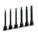 TONE (トネ) インパクト用ロングヘキサゴンソケットセット(ホルダー付) HAH406L 〈差込角 12.7mm(1/2”)〉