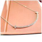 K18 ラインネックレス k18 ダイヤモンド ライン スマイル ネックレス 0.15ct リバーシブル 18金 2WAY ゴールド PG WG　誕生石 レディース アクセ 人気 送料無料