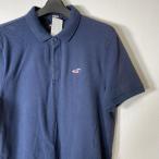 ホリスター ポロシャツ 半袖 メンズ M ワンポイントロゴ 刺? ストレッチ サイドスリット 古着