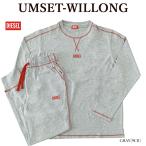 ショッピングdiesel ルームウェア DIESEL ディーゼル A09636 0QGAJ UMSET-WILLONG セットアップ 長袖 メンズ レディース【並行輸入品】