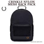 バックパック FRED PERRY フレッドペリー L7290 CRINKLE NYLON MESH BACK PACK メッシュ シワ加工 メンズ レディース