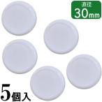 【10個までメール便OK】san-k カラーマグネット 30mm 5個入 ホワイト 白 CMRS-30-WH ホワイトボード用 磁石