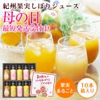遅れてごめんね 母の日 ギフト 2025 紀州果実しぼりジュース (蜜柑しぼり、南高梅しぼり、あら川の桃しぼり)果汁 10本 ギフト プレゼント 果実ジュース (fy5)