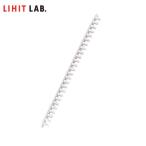 ★【B5・26穴】LIHIT LAB.（リヒトラブ）／スライドリング（ノートリーフ70枚収容タイプ）ホワイト（F-3190） ノートリーフを好みのカラーでファイリング！