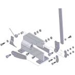 あすつく対応 「直送」 トラスコ中山 ＴＲＵＳＣＯ P2003 板金用切断機 レバーシャＰ−２用部品 ＮＯ．３六角ボルト
