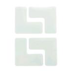 あすつく対応 「直送」 ＴＲＵＳＣＯ DFSL-S-W 耐久フロアサインズＬ型 Ｓサイズ 白４枚 １シート DFSLSW 粘着テープ 白4枚20672