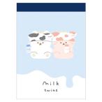 k Lux Mini память молоко Twins 2 рисунок 80 листов сделано в Японии блокнот для заметок маленький подарок ..20 шт. до кошка pohs рейс соответствует канцелярские принадлежности взрослый симпатичный 