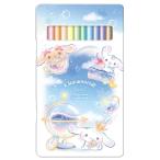 ショッピング名入れ 鉛筆 シナモロール 色鉛筆 ブルードリーム 12色 2026 サンリオ 新入学 名入れ プレゼント 記念品 缶ケース クラックス
