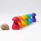  Гримм sRainbow Mushrooms Rainbow гриб из дерева игрушка интерьер в машине дерево Rainbow дерево развивающая игрушка уход за детьми . детский сад подарок Kids ограниченный товар 
