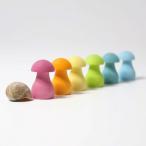  Гримм sPastel Mushrooms пастель гриб из дерева игрушка интерьер в машине дерево Rainbow дерево развивающая игрушка уход за детьми . детский сад подарок Kids ограниченный товар 