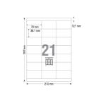 TAC этикетка наклейка A4 21 поверхность верх и низ более белый 100 листов 