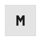 [ ваш заказ ]IM stencil M знак размер 50×40mm AST-M5040