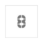 [ ваш заказ ]IM stencil магнит 8 знак размер 50×40mm ASTM85040