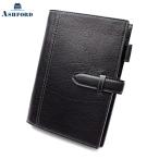 ショッピングシステム手帳 アシュフォード ディープ BIBLE 19mm ベルト付き ブラック システム手帳 バイブル Ashford 7238-011