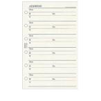 ☆日本能率協会 プチペイジェム システム手帳リフィルミニ6 アドレス(6人分) P502