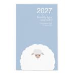 na бегемот cocos nucifera 2027 год версия блокнот Note dia Lee A5 тонкий воскресенье начало месяц промежуток блок . главный овца .NS-001-27E2