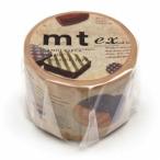 カモ井加工紙 マスキングテープ mt ex 図鑑チョコレート30mm×7m巻  mtEX1P152R