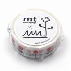 カモ井加工紙 マスキングテープ mt×松林誠 黒猫 (15mm×5m)  MTMATU01