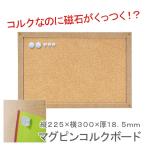 コルクなのにネオジウム磁石が着く?マグピンコルクボード Sサイズ 《225×18.5×300mm》 【CB349】  メール便不可