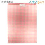 マルアイ ラッピング チェック柄封筒赤 215x300mm(B5ノート入れられるサイズ) サ-183R チェック柄 平袋 封筒1枚 個装 複数商品まとめて封入の場合は要備考欄記入