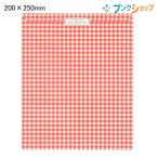 マルアイ ラッピング チェック柄封筒赤 200x250mm 一筆箋・封筒・メモなど サ-185R チェック柄 平袋 ラッピング包装1枚 個装 複数まとめての場合は要備考欄記入