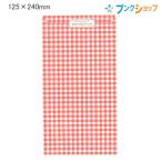 マルアイ ラッピング チェック柄封筒赤 125x240mm 長3封筒 サ-N183R チェック柄 平袋 ラッピング包装1枚 個装 複数まとめての場合は要備考欄記入