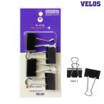 be Roth W зажим большой DCV-1 4 штук 32mm примерно 90 листов .. черный двойной зажим офисная работа сопутствующие товары документы регулировка фиксация офис школа квитанция суммировать . чёрный канцелярские принадлежности VELOS