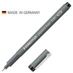 ステッドラー STAEDTLER ピグメントライナー Pigment liner ブラック 単品  ミリペン  ドローイングペン  水性サインペン