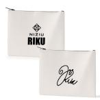 NiziU　ニジユー　リク　サイン入り　キャンバスフラットポーチ小物入れ