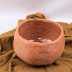 茶道具　抹茶茶碗　「赤　岫雲茶碗」　即日庵淡能斉拙作　共箱付
