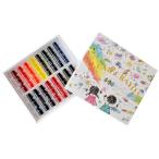 コクヨ　KE-AC28　Arts＆Craftsシリーズ　透明くれよん　16色