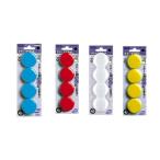 コクヨ　マク-40N　カラーマグネット　φ40mm　4個入