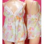 [SANEI] градация цветок короткий slip . tap pants. комплект 