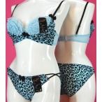 豹シフォンブラとショーツのセット