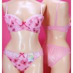 フラワーシフォンブラとショーツのセット