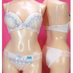 リボン通し水玉チュールレースブラと...