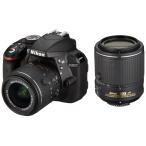 Nikon цифровой однообъективный зеркальный камера D3300 двойной zoom комплект 2 черный 