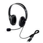  Elecom headset Mike USB обе уголок over head одна сторона .. кабель 1.8m HS-HP28UBK