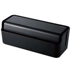  Elecom кабель место хранения box ящик для кабелей кабель место хранения большая вместимость 10 выход разветвитель место хранения смартфон подставка есть многофункциональный черный EKC-BOX00