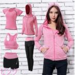  женский спорт одежда 5 позиций комплект верх и низ в комплекте йога одежда фитнес . пот скорость . шорты леггинсы 