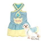 ショッピング均一セール 夏モノ ワンピ キャミ 水玉クロス ワンピース color ブルー ピンク 愛犬服 犬服